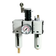 Riegler Wartungseinheit 3-tlg. »FUTURA«, PC, BG 2, G 1/2, 0,5-16 bar, VA
