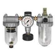 Riegler Wartungseinheit 3-tlg. »Standard«, mit PC-Behälter, BG 1, G 3/8