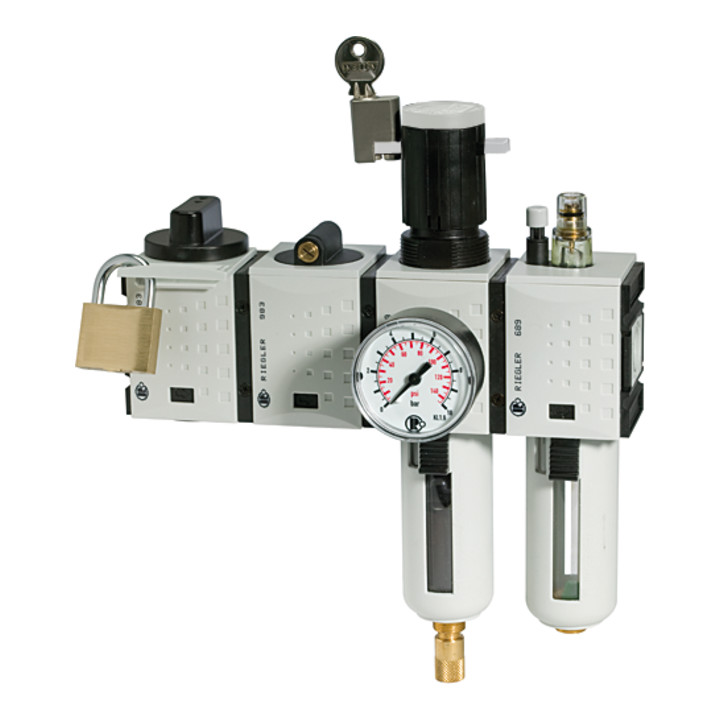 Riegler Wartungsstation SAFETY »FUTURA «, KH-AV-2-tlg.-WE, VA, BG 4, G 3/4