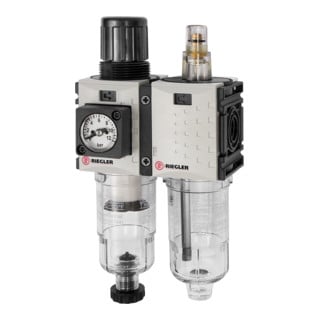 Riegler WE 2 pcs »FUTURA-mini«, réservoir PC, manomètre compact, G 1/4, 0,5-10, HA