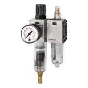 Riegler WE 2 pcs »FUTURA-mini«, réservoir PC, manomètre standard, G 1/4, 0,5-10, VA-1