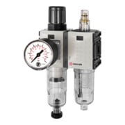 Riegler WE 2 pcs. »FUTURA-mini«, réservoir PC, manomètre standard, G 1/4, 0,5-8, HA-1