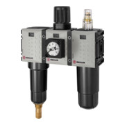 Riegler WE 3 pcs « FUTURA-mini », boîtier métal, manomètre compact, G 1/4, 0,5-8, VA-1