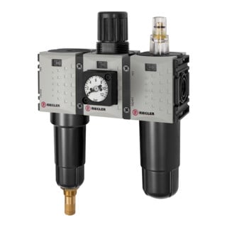 Riegler WE 3 pcs « FUTURA-mini », manomètre compact métal, G1/4, 0,5-10, VA
