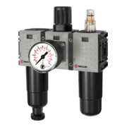 Riegler WE 3 pcs. « FUTURA-mini », revêtement métal, manomètre fixe, G1/4, 0,5-10, HA-1