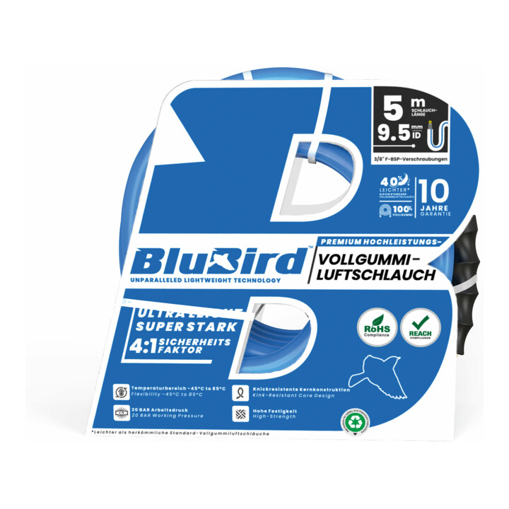 Riegler Werkplaatskoppeling Set »BluBird«, Snelsluiting compleet, Ø15,5x9,5,5m
