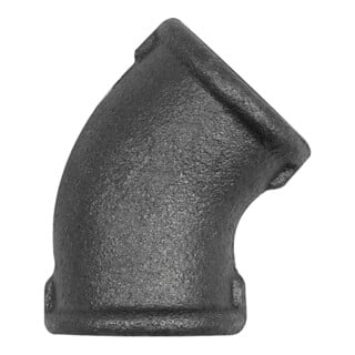 Riegler Winkel 120, 45°, Rp 1 i., Rp 1 i., Temperguss schwarz