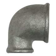 Riegler Winkel 90, 90 °, IG/IG, red. Rp 1 1/4, Rp 1, Temperguss verzinkt