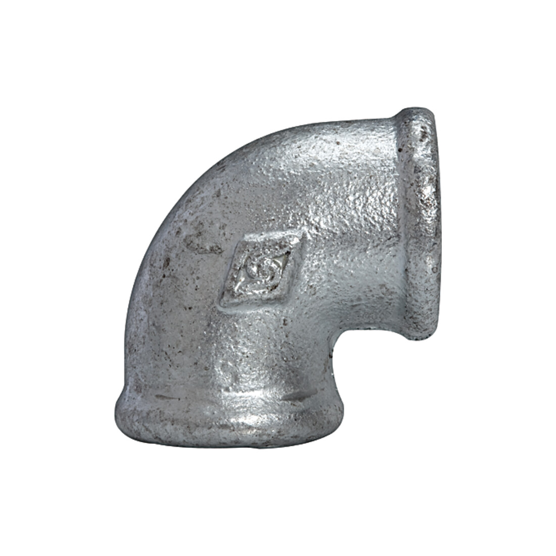Riegler Winkel 90, 90°, IG/IG, Rp 3/8, schwarzer Temperguss feuerverz.