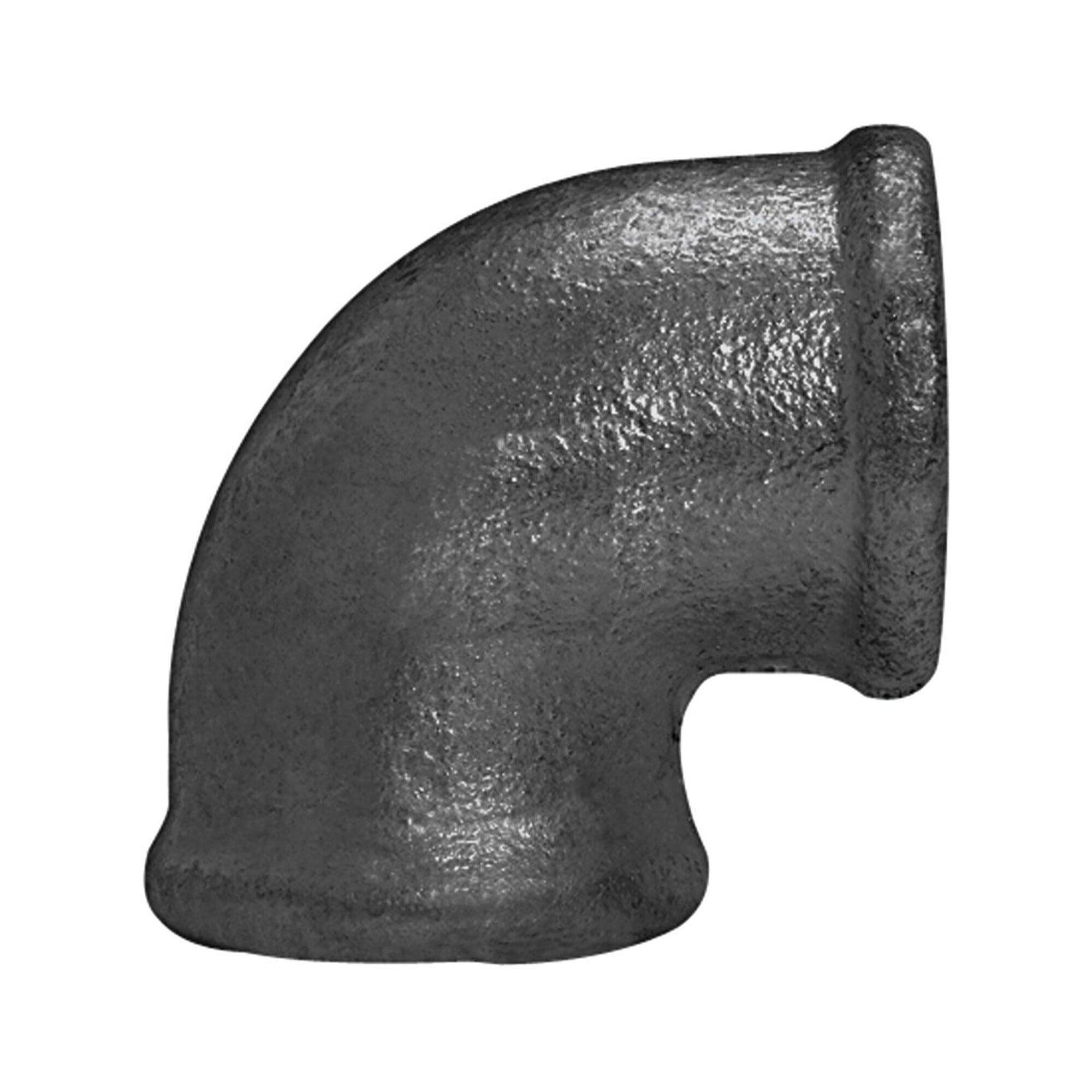Riegler Winkel 90, 90°, Rp 1 1/4 i., Rp 1 1/4 i., Temperguss schwarz