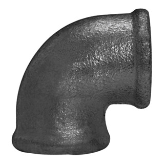 Riegler Winkel 90, 90°, Rp 2 i., Rp 2 i., Temperguss schwarz