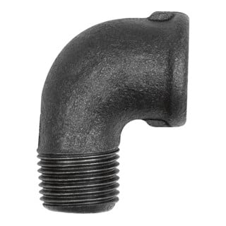 Riegler Winkel 92, 90°, Rp 1 i., R 1 a., Temperguss schwarz