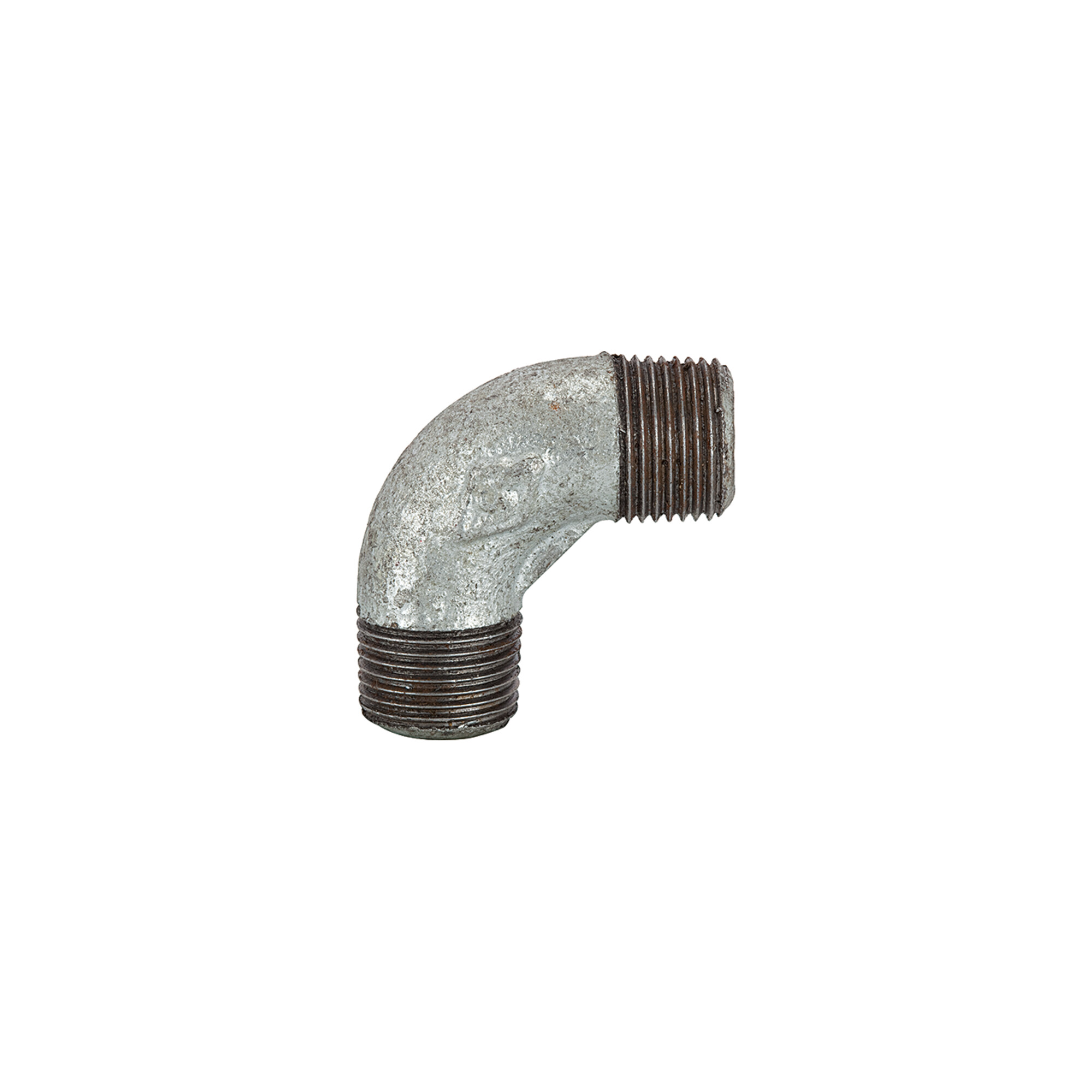 Riegler Winkel 94, 90°, AG/AG, R 3/4, schwarzer Temperguss feuerverz.