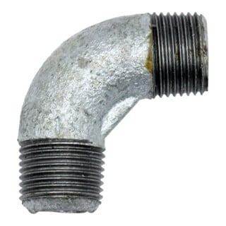 Riegler Winkel 94, 90°, AG/AG, R 3/8, schwarzer Temperguss feuerverz.