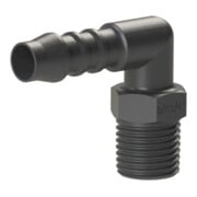 Riegler Winkel-Einschraubstutzen, R 1/4 a., für Schlauch LW 10 mm, PA 6-1