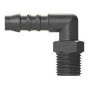 Riegler Winkel-Einschraubstutzen, R 1/8 a., für Schlauch LW 4 mm, PA 6-4