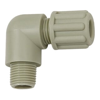 Riegler Winkel-Einschraubverschraubung, G 1/2 a., für Schlauch 4/6 mm, PP