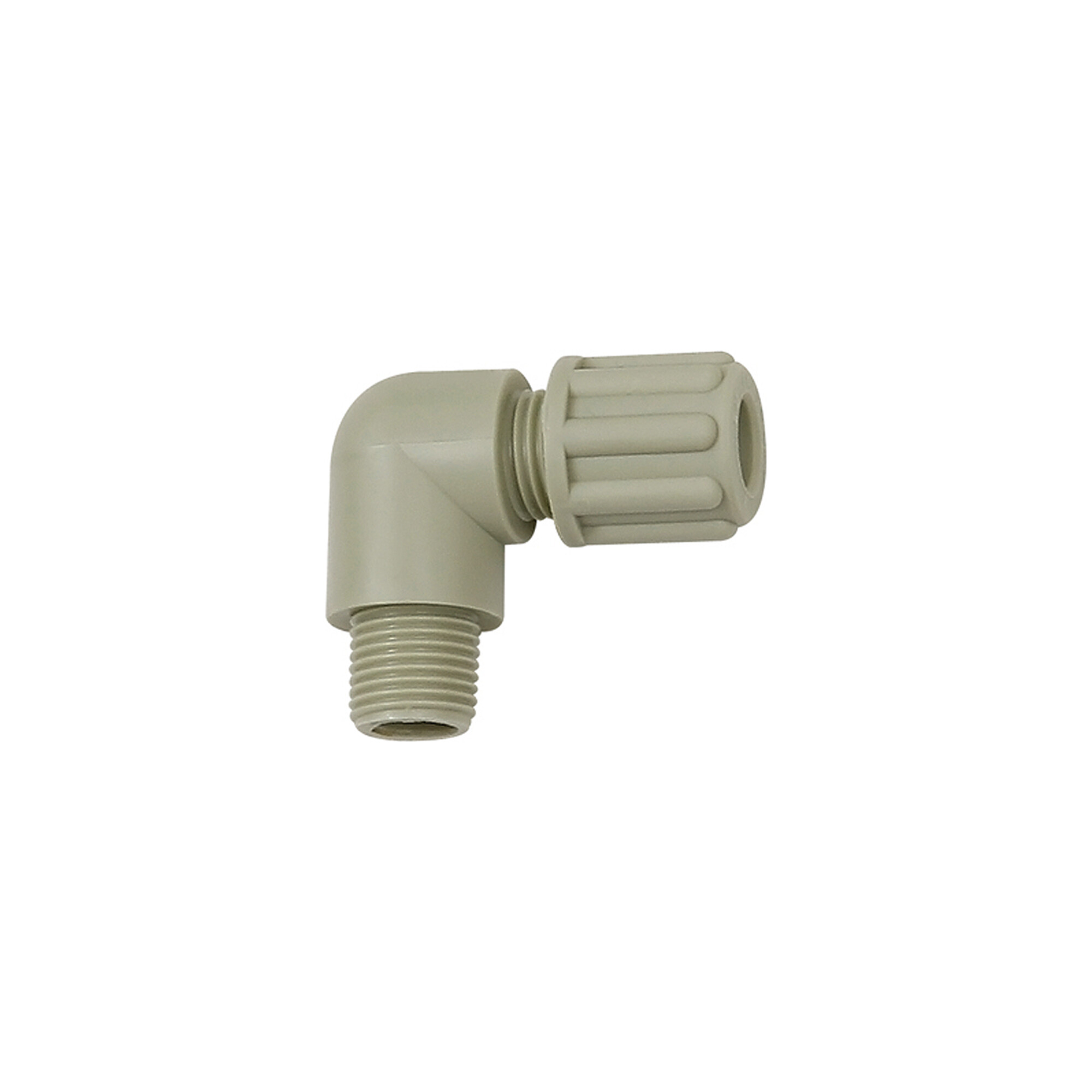 Riegler Winkel-Einschraubverschraubung, G 1/4 a., für Schlauch 6/8 mm, PP