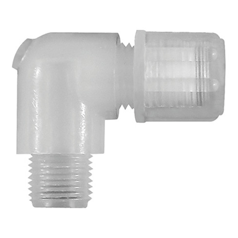 Riegler Winkel-Einschraubverschraubung G 3/8 a., für Schlauch 6/8 mm, PFA