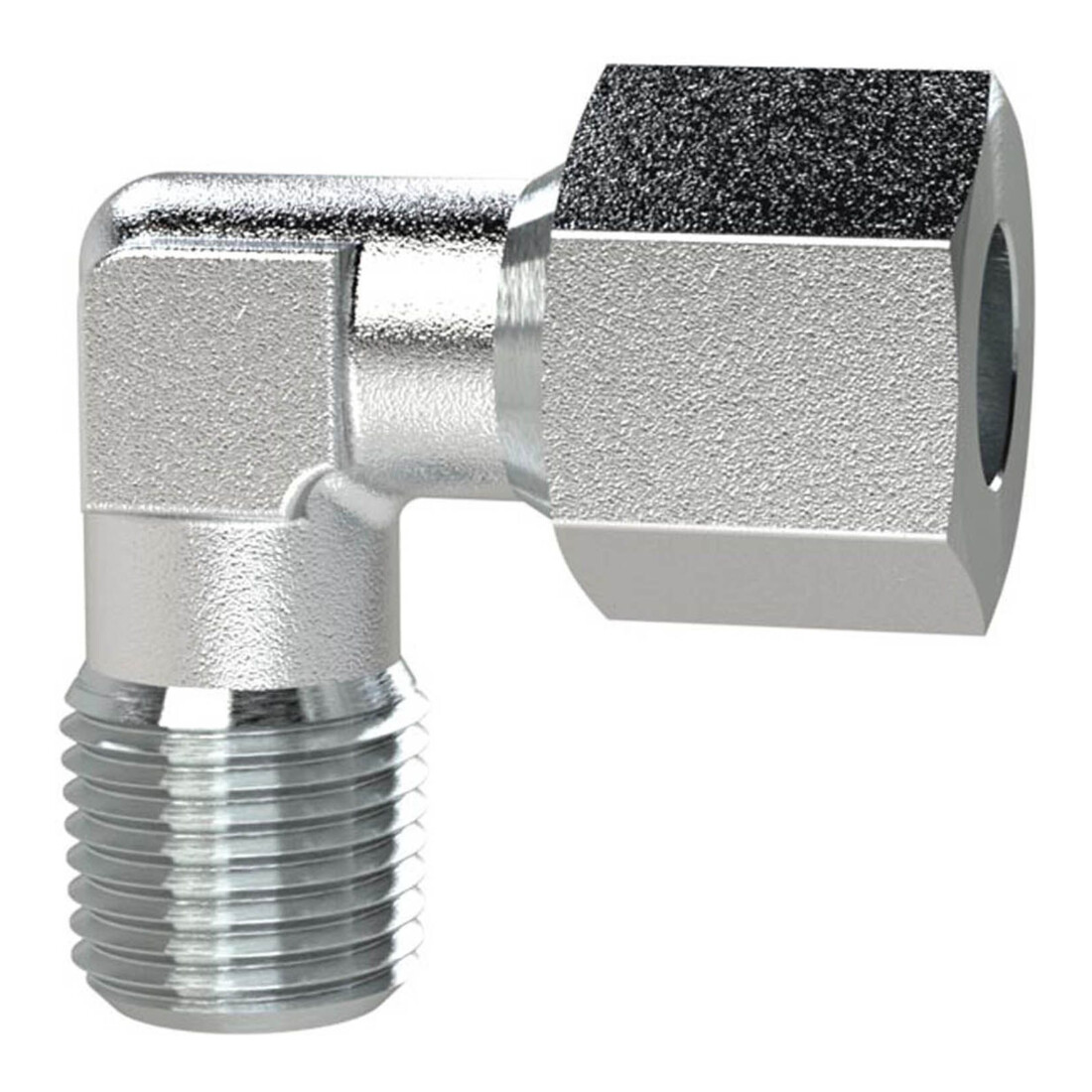 Riegler Winkel-Einschraubverschraubung, M8x1,0a., Rohr-A-Ø4, Stahl verz.