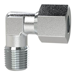 Riegler Winkel-Einschraubverschraubung, M8x1,0a., Rohr-A-Ã˜4, Stahl verz.