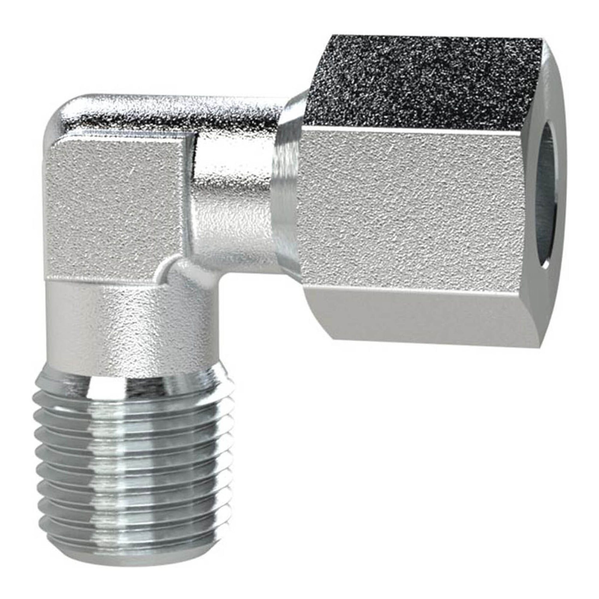 Riegler Winkel-Einschraubverschraubung, NPT 1/8 a., Rohr-Ã ̃ 6, Stahl verz., WEV186LSTNPT