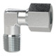 Riegler Winkel-Einschraubverschraubung, NPT 1/8 a., Rohr-Ã˜ 8, Stahl verz.
