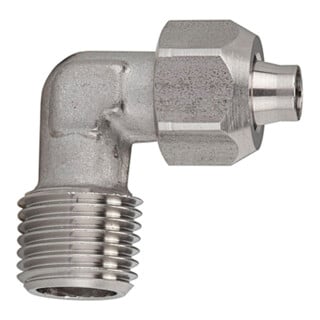 Riegler Winkel-Einschraubverschraubung, R 1/8 a., Schlauch 8/6, ES 1.4404