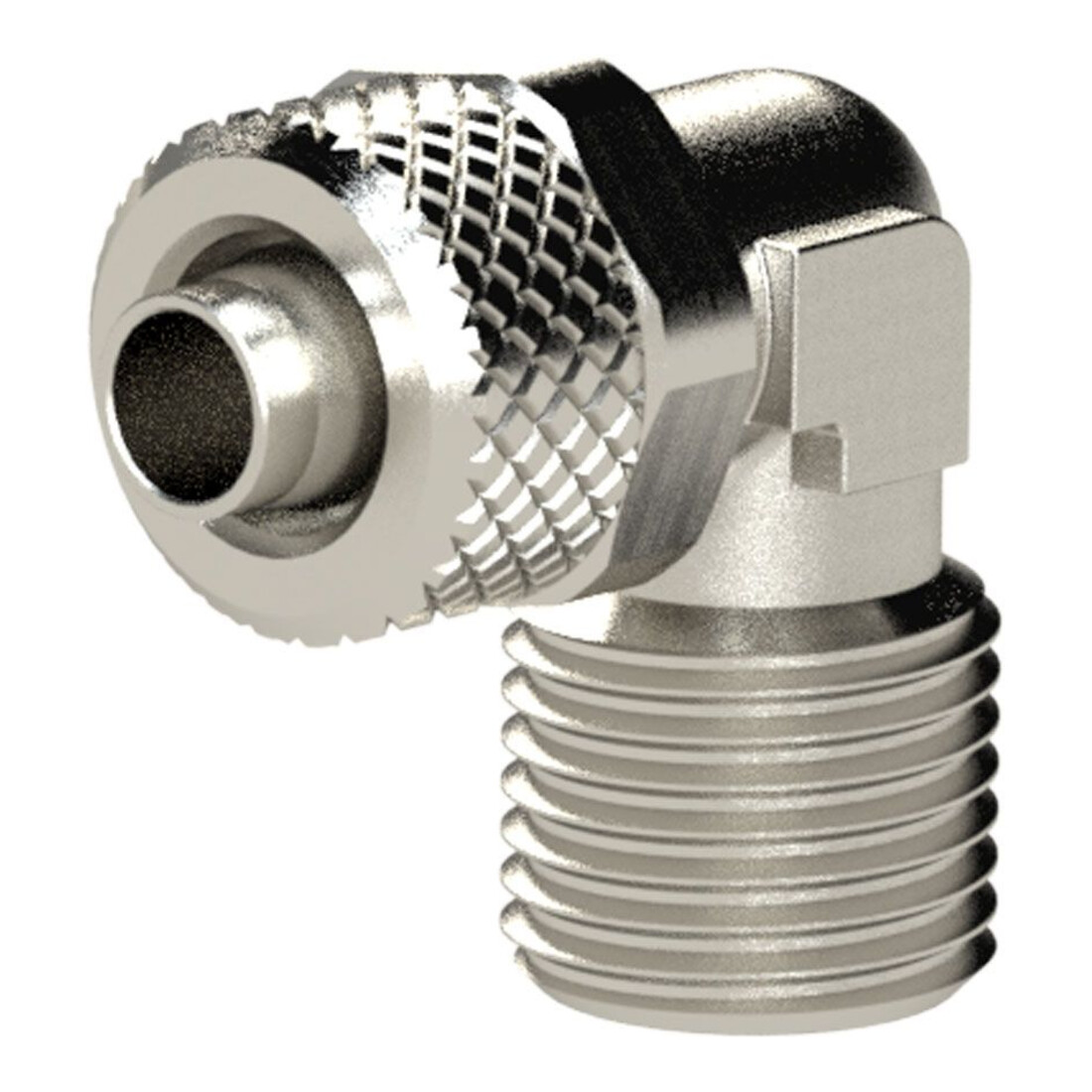Riegler Winkel-Einschraubverschraubung, R 3/8 a., für Schlauch 6/4