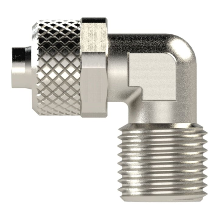 Riegler Winkel-Einschraubverschraubung, R 3/8 a., für Schlauch 8/6