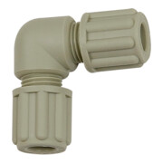 Riegler Winkel-Schlauchverbindung, für Schlauch 9/12 mm, PP-1
