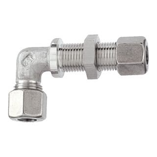Riegler Winkel-Schottverschraubung, Rohr-Außen-Ã˜ 6 mm, Edelstahl 1.4571