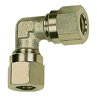 Riegler Winkel-Verschraubung, Rohr-Außen-Ã˜ 10 mm, SW 13, SW1 19, MS vern.