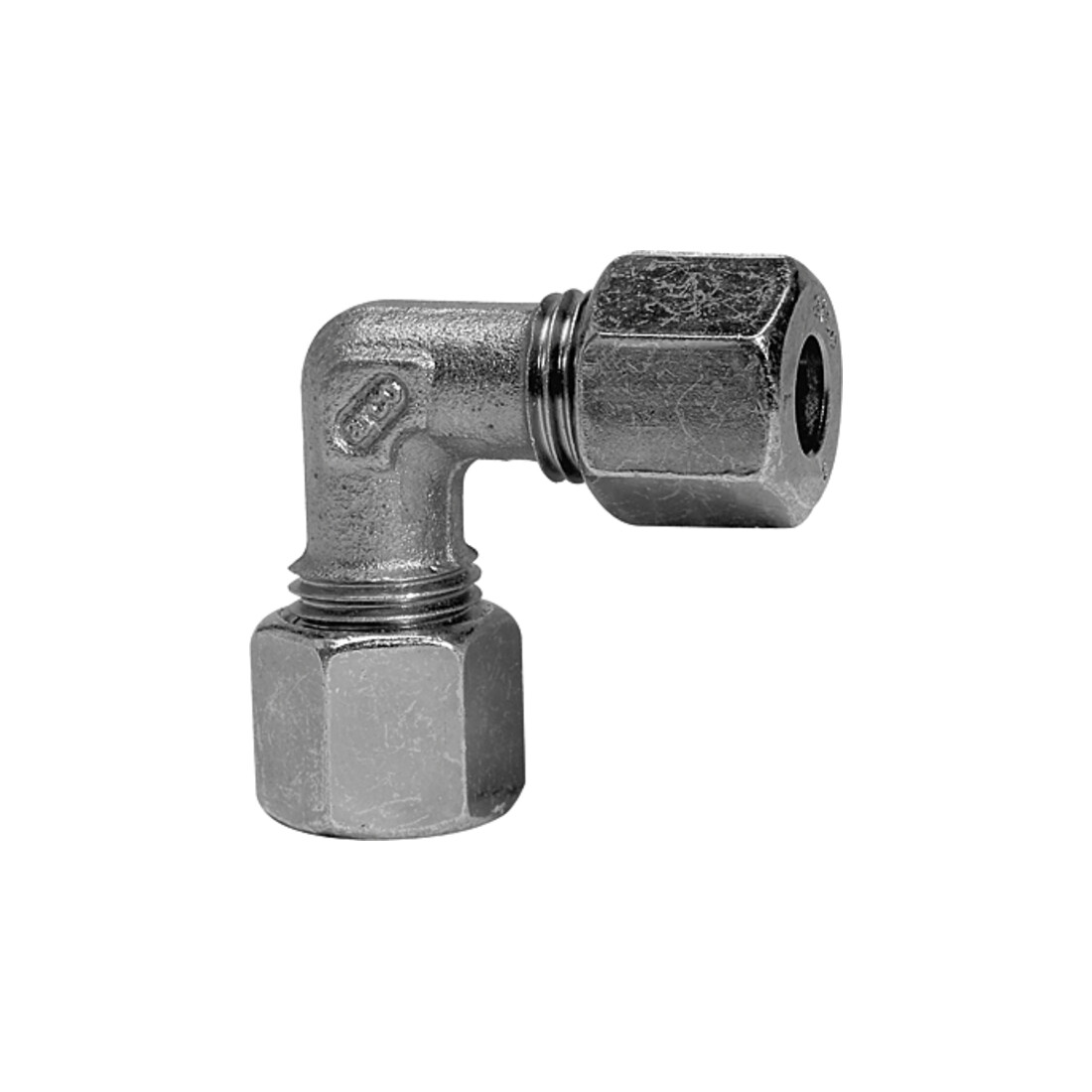 Riegler Winkel-Verschraubung, Rohr-Außen-Ø 12 mm, Stahl verzinkt, V 77