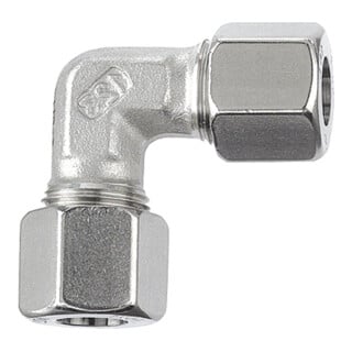 Riegler Winkel-Verschraubung, Rohr-Außen-Ã˜ 18mm, Edelstahl 1.4571, 315bar