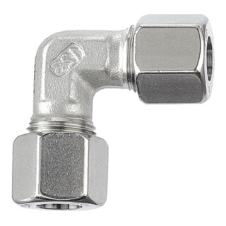 Riegler Winkel-Verschraubung, Rohr-Außen-Ã˜ 8 mm, Edelstahl 1.4571, 315bar
