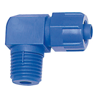 Riegler Winkel-Verschraubung, starr, R 3/8 a., für Schlauch 12/9 mm, POM