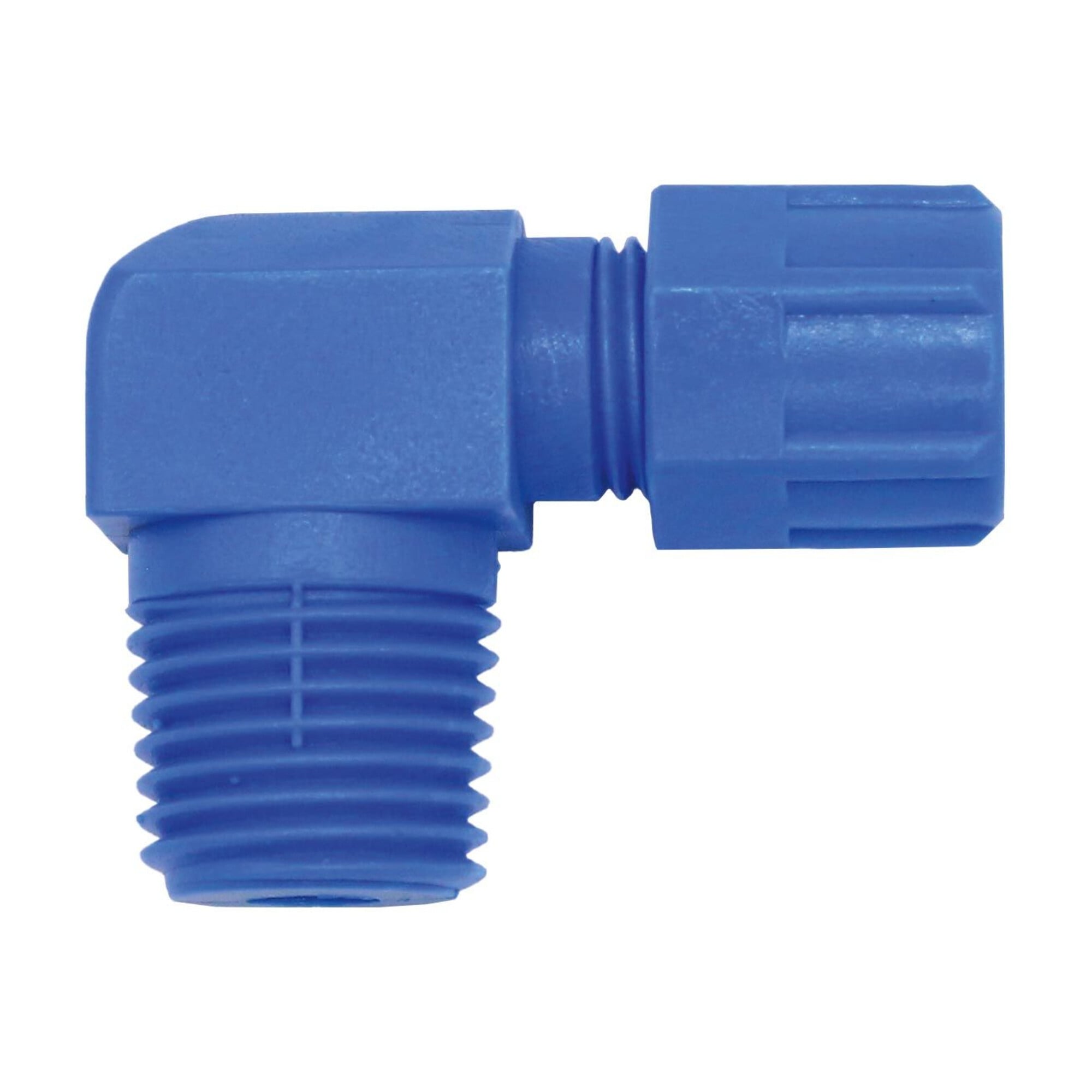 Riegler Winkel-Verschraubung, starr, R 3/8 a., für Schlauch 12/9 mm, POM