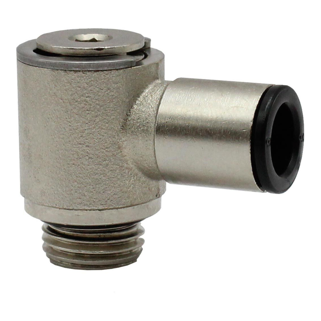Riegler Winkelschwenkverschraubung »value line«, G 1/8 a., MS vern. Ø4mm