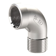 Riegler Winkelstück 90°, IG/AG Rp 3/4, R 3/4, ES 1.4408-1