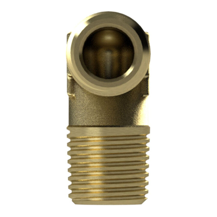Riegler Winkelstück, außen/außen, R 1, SW 30, Messing blank
