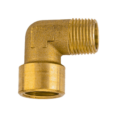 Riegler Winkelstück, innen/außen, G/R 3/8, SW 17, Messing blank