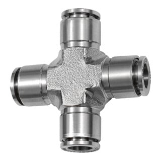 Riegler X-Raccord, pour tuyau Ø ext. 8, acier inoxydable 1.4404