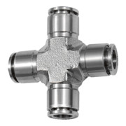 Riegler X-Steckverbindung, für Schlauch-Außen-Ã˜ 8, Edelstahl 1.4404