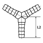 RIEGLER Y-Schlauchverbindungsstutzen, Messing-3