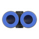 Riegler Y-Steckverbindung »Blaue Serie«, für Schlauch-Außen-Ø 12 mm