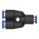 RIEGLER Y-Steckverbindung Blaue Serie mini 10 bar-1