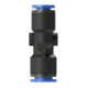 Riegler Y-Steckverbindung »Blaue Serie«, reduzierend, Schlauch-Ø 1x8/2x4
