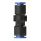 Riegler Y-Steckverbindung »Blaue Serie«, reduzierend, Schlauch-Ø 1x12/2x8