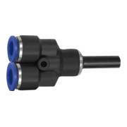 Riegler Y-Steckverbindung, Stecknippel 12 mm  »Blaue Serie « Schl.-Ã˜ 8, KS